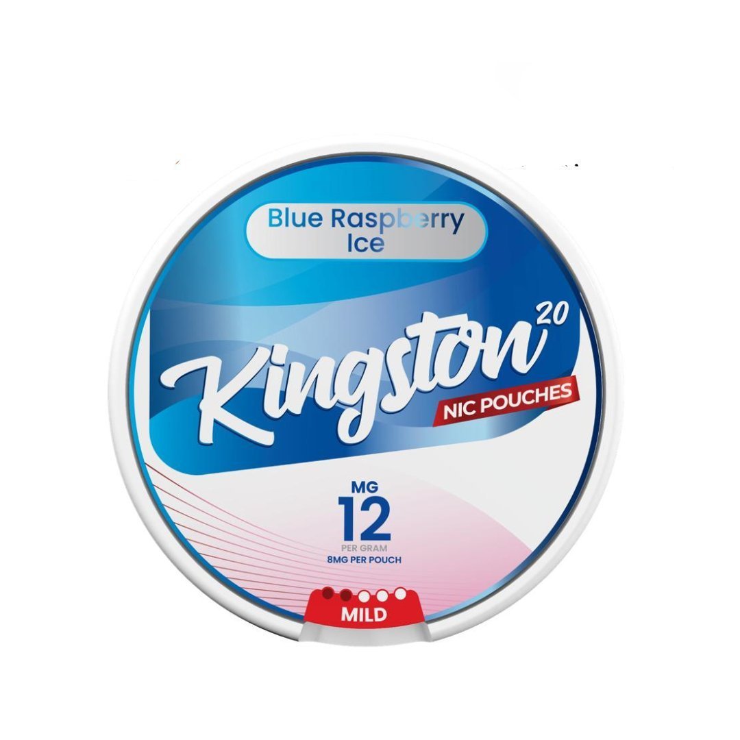 Kingston Nicotine Pouches Pack of 10 - Wolfvapes.co.uk - Blue Raspberry Ice