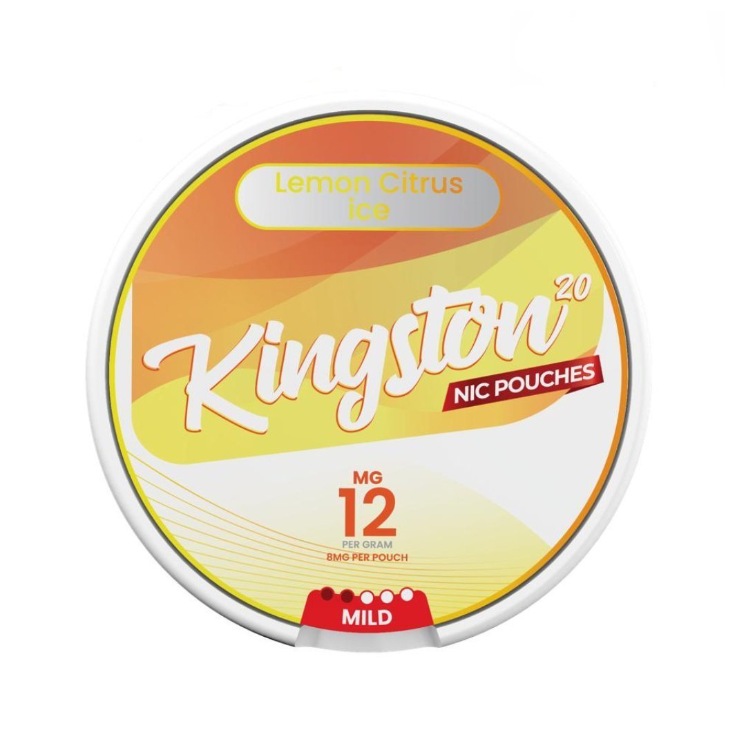 Kingston Nicotine Pouches Pack of 10 - Wolfvapes.co.uk - Lemon Citrus Ice