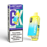 Lost Mary BM6000 Prefilled Disposable Vape Kit (Box of 5) - Wolfvapes.co.uk - Blue Razz Lemonade *New*