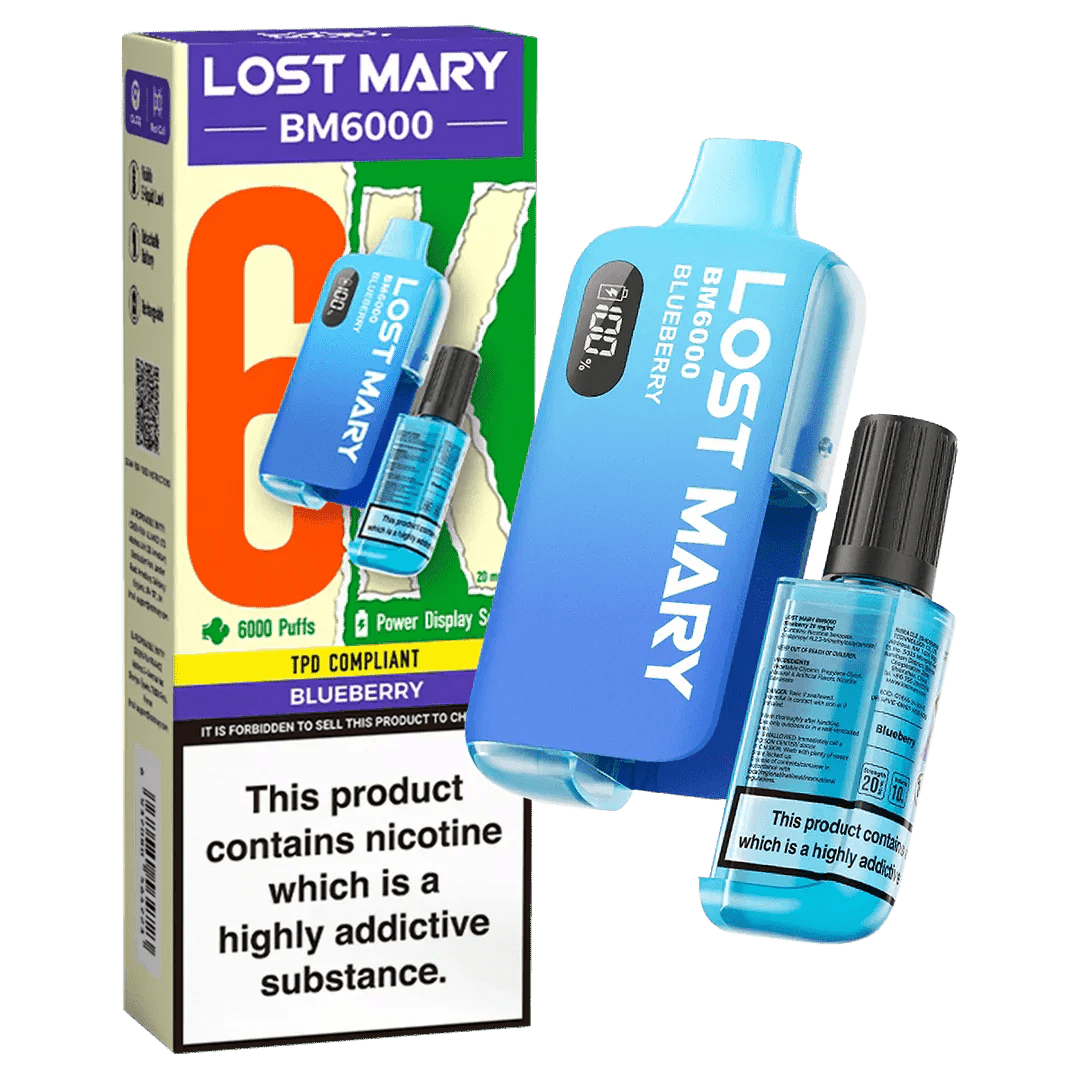 Lost Mary BM6000 Prefilled Disposable Vape Kit – Wolfvapes.co.uk