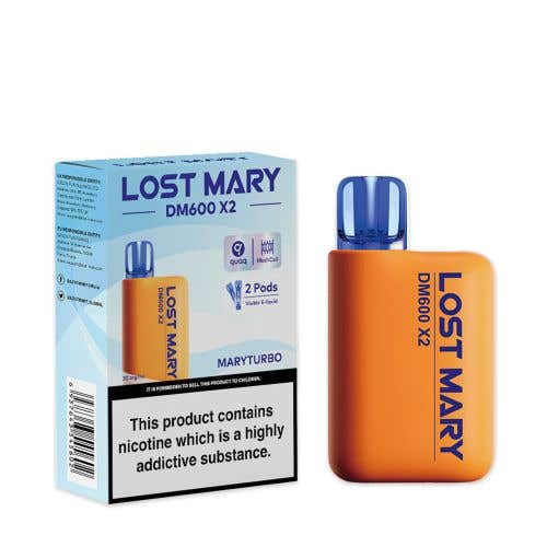 Lost Mary DM600 X2 Disposable Vape - Wolfvapes.co.uk - Maryturbo