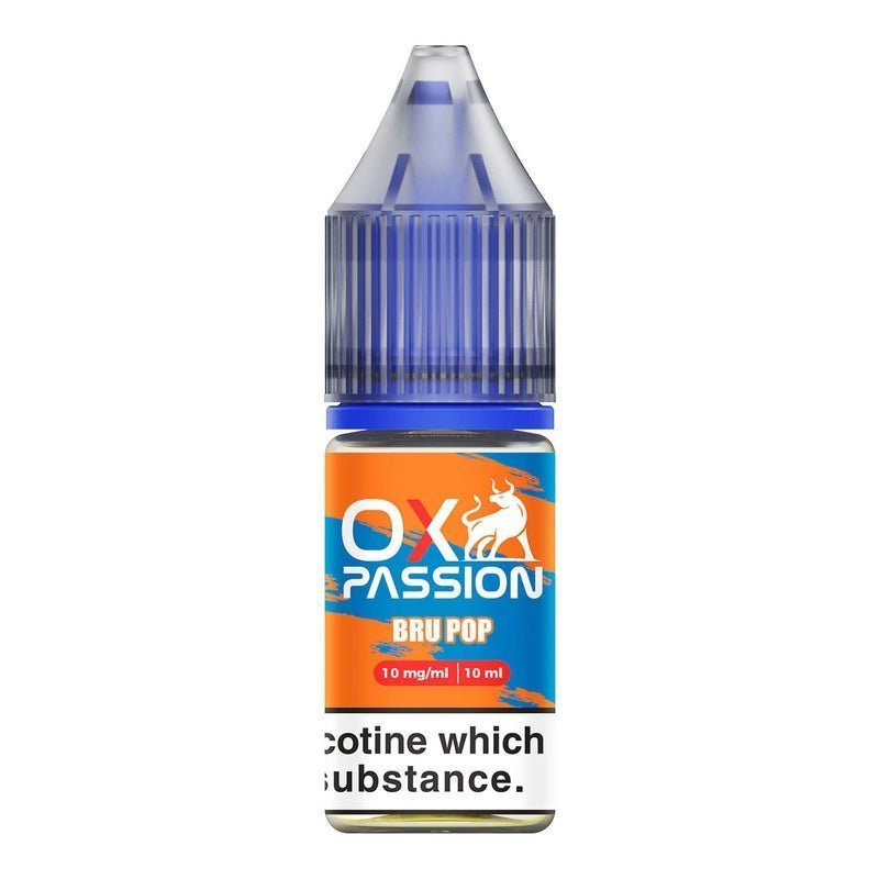 Oxva OX Passion Nic Salt 10ml E-liquids - Box of 10 - Wolfvapes.co.uk-Bru Pop