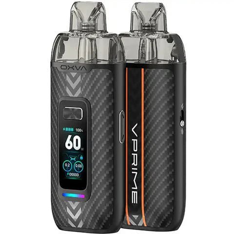 Oxva VPrime Pod Kit - Wolfvapes.co.uk - Black Carbon