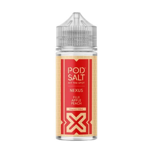 Pod Salt Nexus Shortfill 100ml E - Liquids - Wolfvapes.co.uk - Fuji Apple Peach