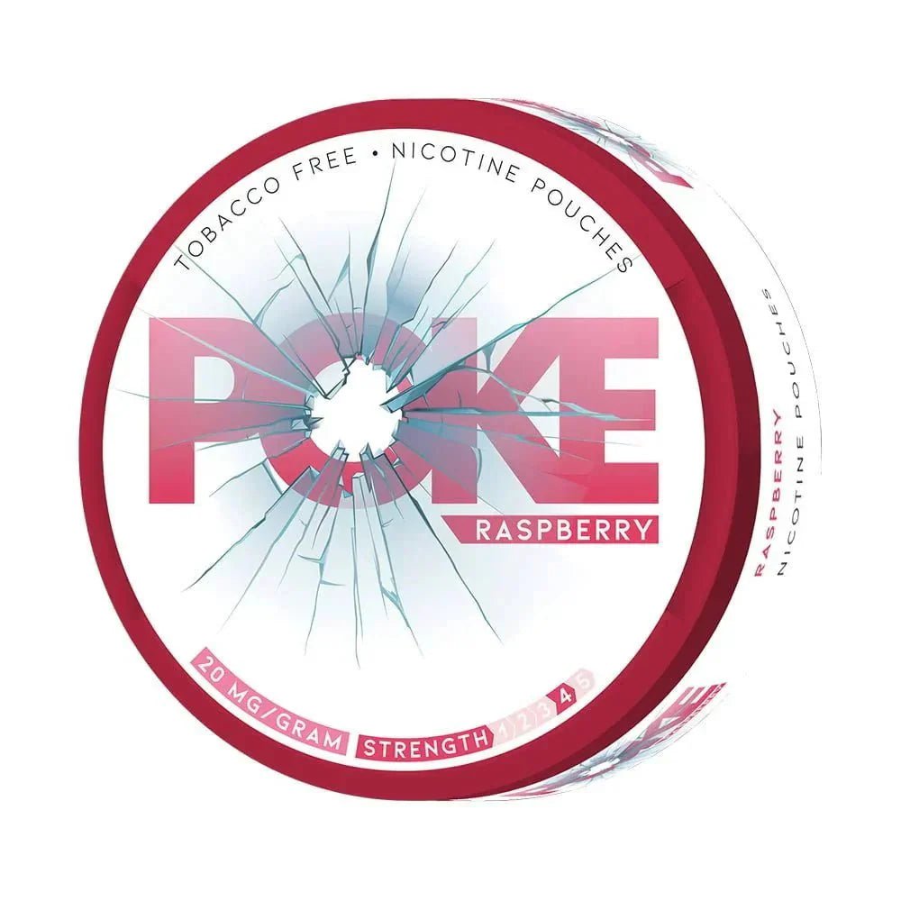 Poke Nicotine Pouches Pack of 10 - Wolfvapes.co.uk - Raspberry