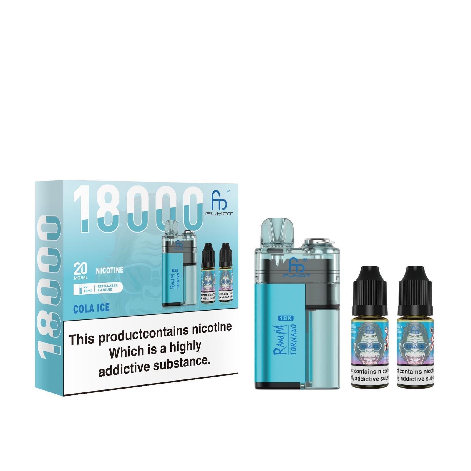 R and M Tornado 18000 Disposable Vape - Wolfvapes.co.uk - Cola Ice