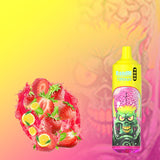 R and M Tornado 9000 Disposable Vape Puff Pod - Box of 10 - Wolfvapes.co.uk - Strawberry lemonade