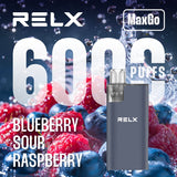 Relx Max Go 6000 Disposable Vape - Wolfvapes.co.uk - Blueberry Sour Raspberry