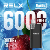 Relx Max Go 6000 Disposable Vape - Wolfvapes.co.uk - Cherry Ice