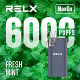 Relx Max Go 6000 Disposable Vape - Wolfvapes.co.uk - Fresh Mint