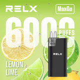 Relx Max Go 6000 Disposable Vape - Wolfvapes.co.uk - Lemon Lime