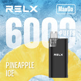 Relx Max Go 6000 Disposable Vape - Wolfvapes.co.uk - Pineapple Ice