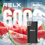 Relx Max Go 6000 Disposable Vape - Wolfvapes.co.uk - Watermelon Ice