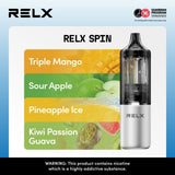 Relx Spin 4000 Puffs Disposable Vape Pod Kit - Wolfvapes.co.uk-Pineapple Ice