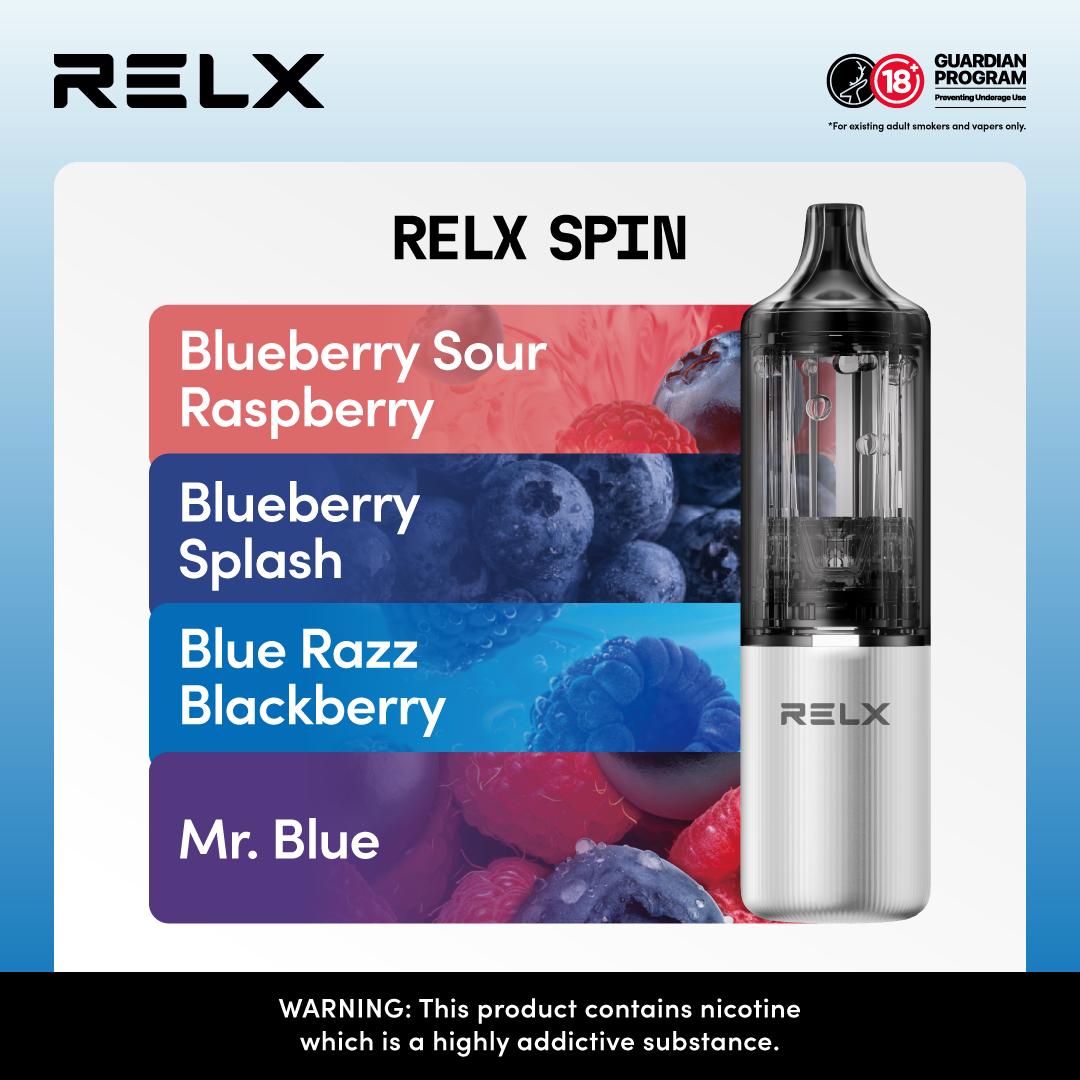 Relx Spin 4000 Puffs Disposable Vape Pod Kit - Wolfvapes.co.uk-Pineapple Ice