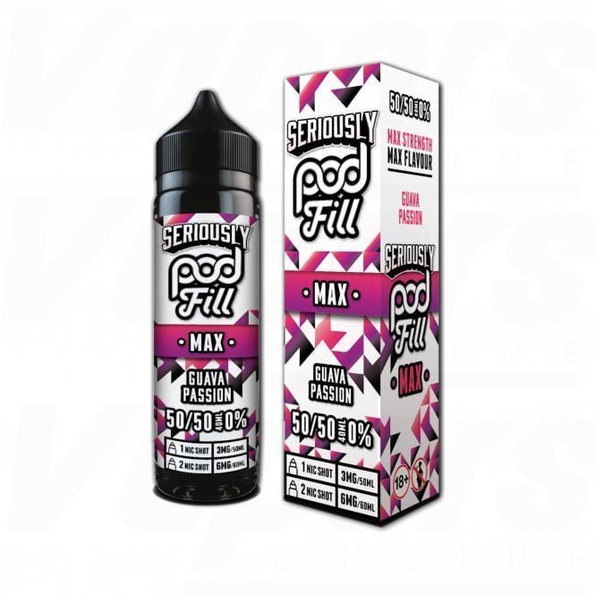 Seriously Pod Fill Max 50ml E - Liquid - Wolfvapes.co.uk - Guava Passion