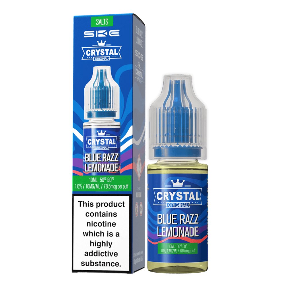 Ske Crystal Original Salts 10ml Nic Salts - Box of 10 - Wolfvapes.co.uk-Blue Razz Lemonade