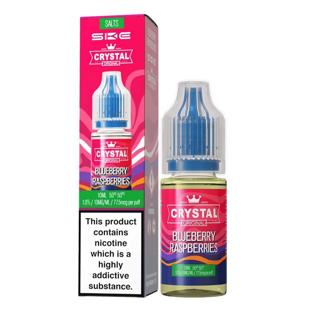 Ske Crystal Original Salts 10ml Nic Salts - Box of 10 - Wolfvapes.co.uk-Blueberry Rasberries