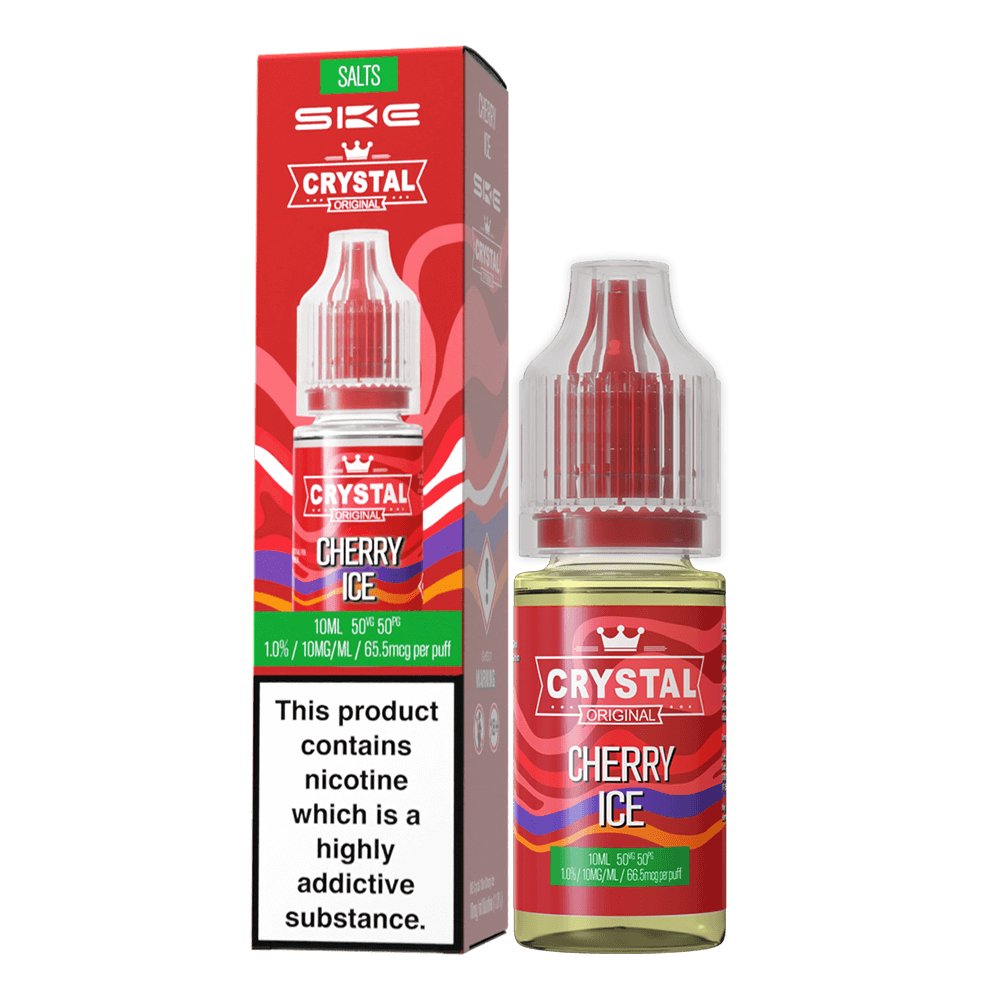 Ske Crystal Original Salts 10ml Nic Salts - Box of 10 - Wolfvapes.co.uk-Cherry Ice