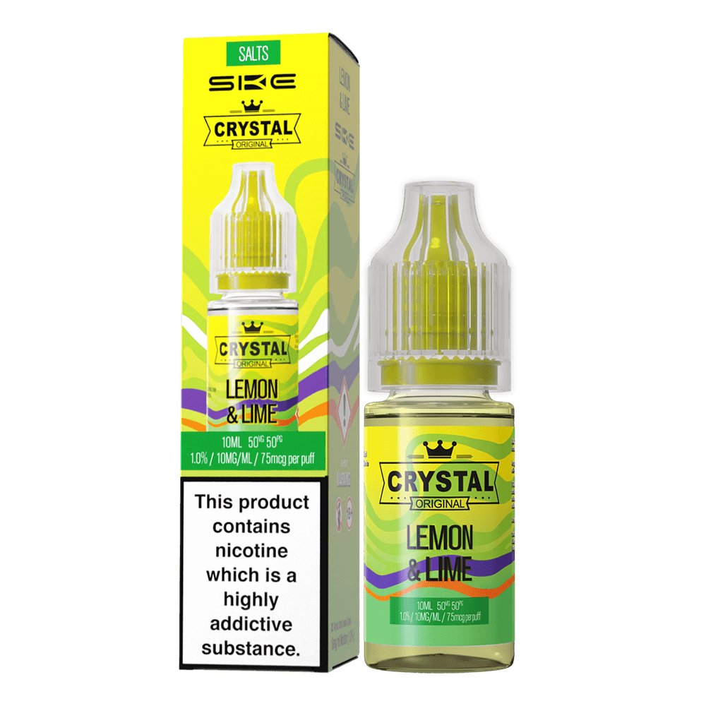 Ske Crystal Original Salts 10ml Nic Salts - Box of 10 - Wolfvapes.co.uk-Lemon & Lime