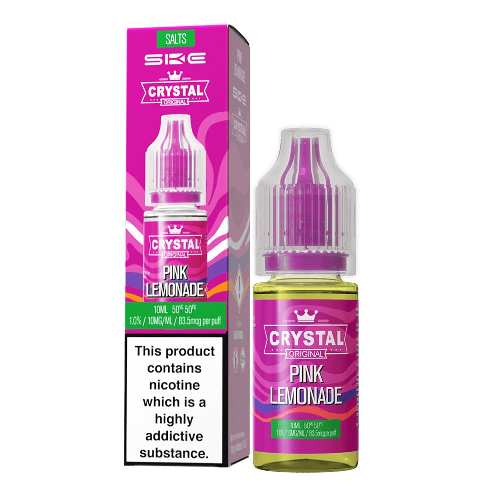 Ske Crystal Original Salts 10ml Nic Salts - Box of 10 - Wolfvapes.co.uk-Pink Lemonade