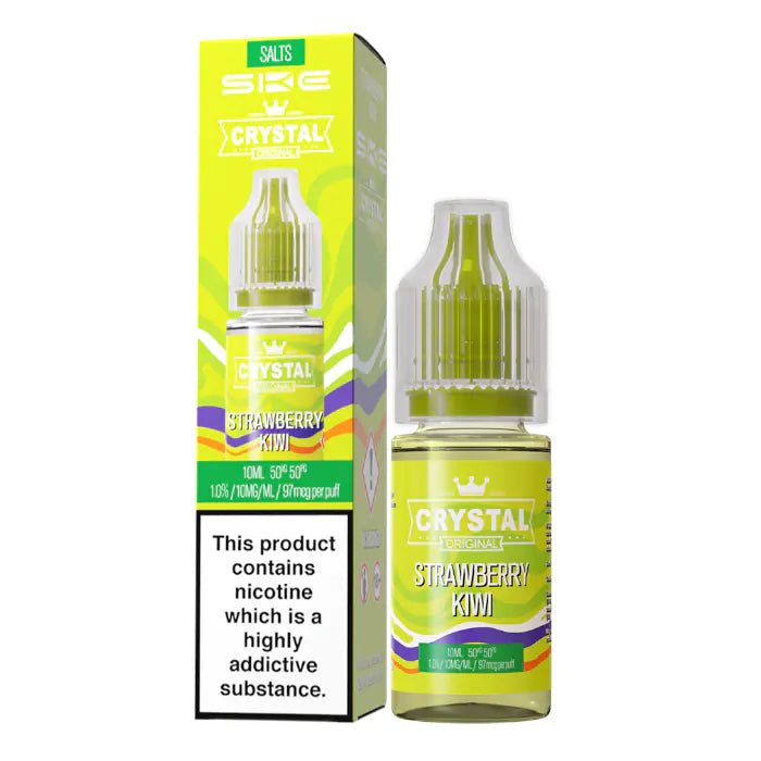 Ske Crystal Original Salts 10ml Nic Salts - Box of 10 - Wolfvapes.co.uk - Strawberry Kiwi