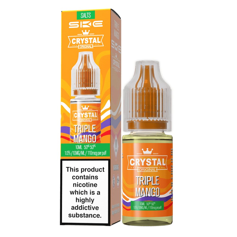 Ske Crystal Original Salts 10ml Nic Salts - Box of 10 - Wolfvapes.co.uk-Triple Mango