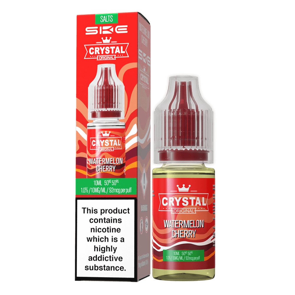 Ske Crystal Original Salts 10ml Nic Salts - Box of 10 - Wolfvapes.co.uk-Watermelon Cherry