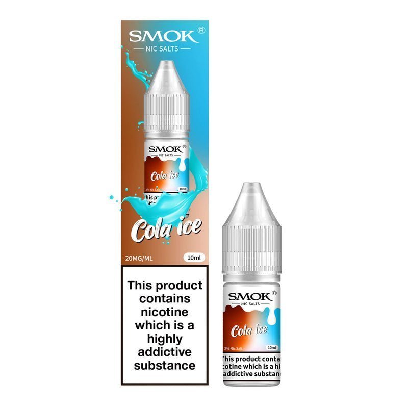 Smok Nic Salts 10ml E-liquids - Box of 10 - Wolfvapes.co.uk-Cola Ice