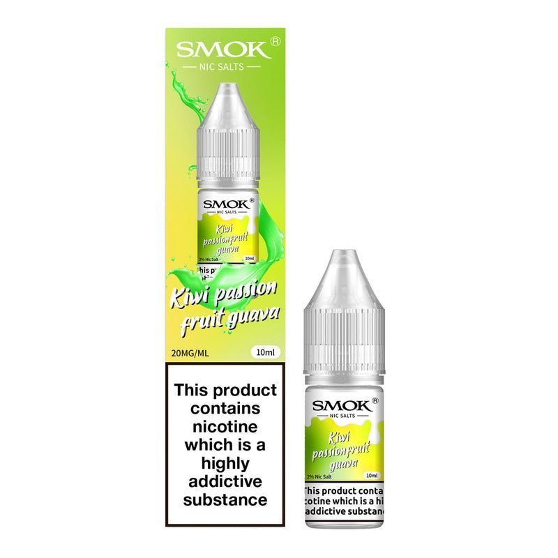 Smok Nic Salts 10ml E-liquids - Box of 10 - Wolfvapes.co.uk-Kiwi Passion Fruit Guava