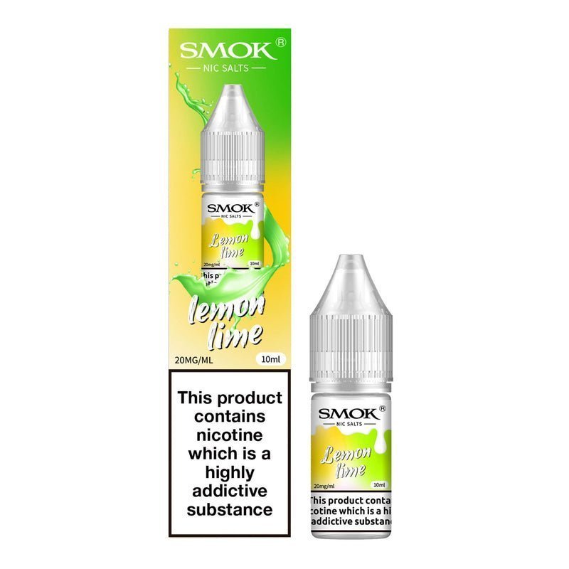 Smok Nic Salts 10ml E-liquids - Box of 10 - Wolfvapes.co.uk-Lemon Lime