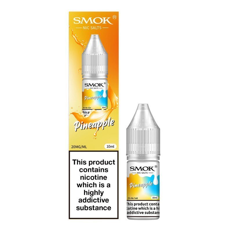 Smok Nic Salts 10ml E-liquids - Box of 10 - Wolfvapes.co.uk-Pineapple