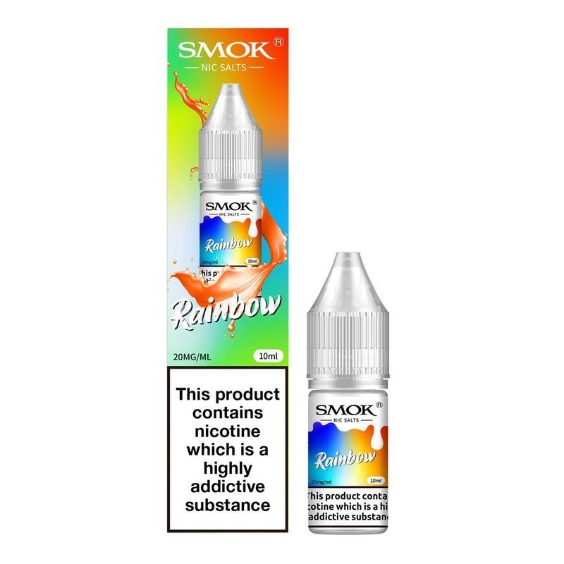 Smok Nic Salts 10ml E-liquids - Box of 10 - Wolfvapes.co.uk-Rainbow