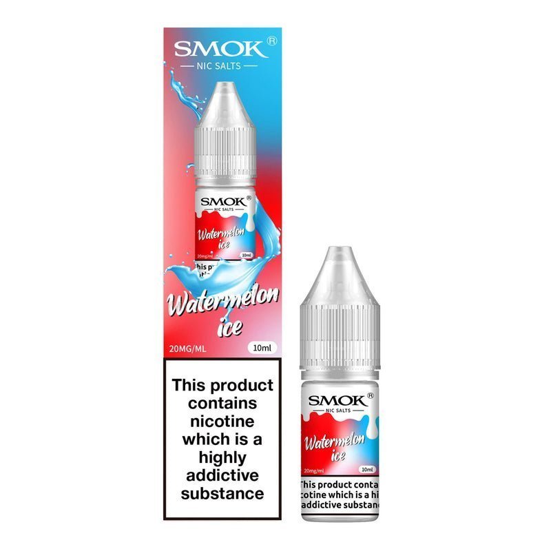 Smok Nic Salts 10ml E-liquids - Box of 10 - Wolfvapes.co.uk-Watermelon Ice