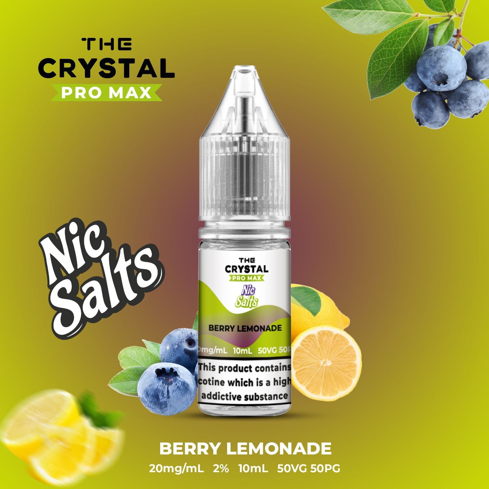 buy The Crystal Pro Max Hayati Vape Nic Salts 10ml at Wolfvapes.co.uk