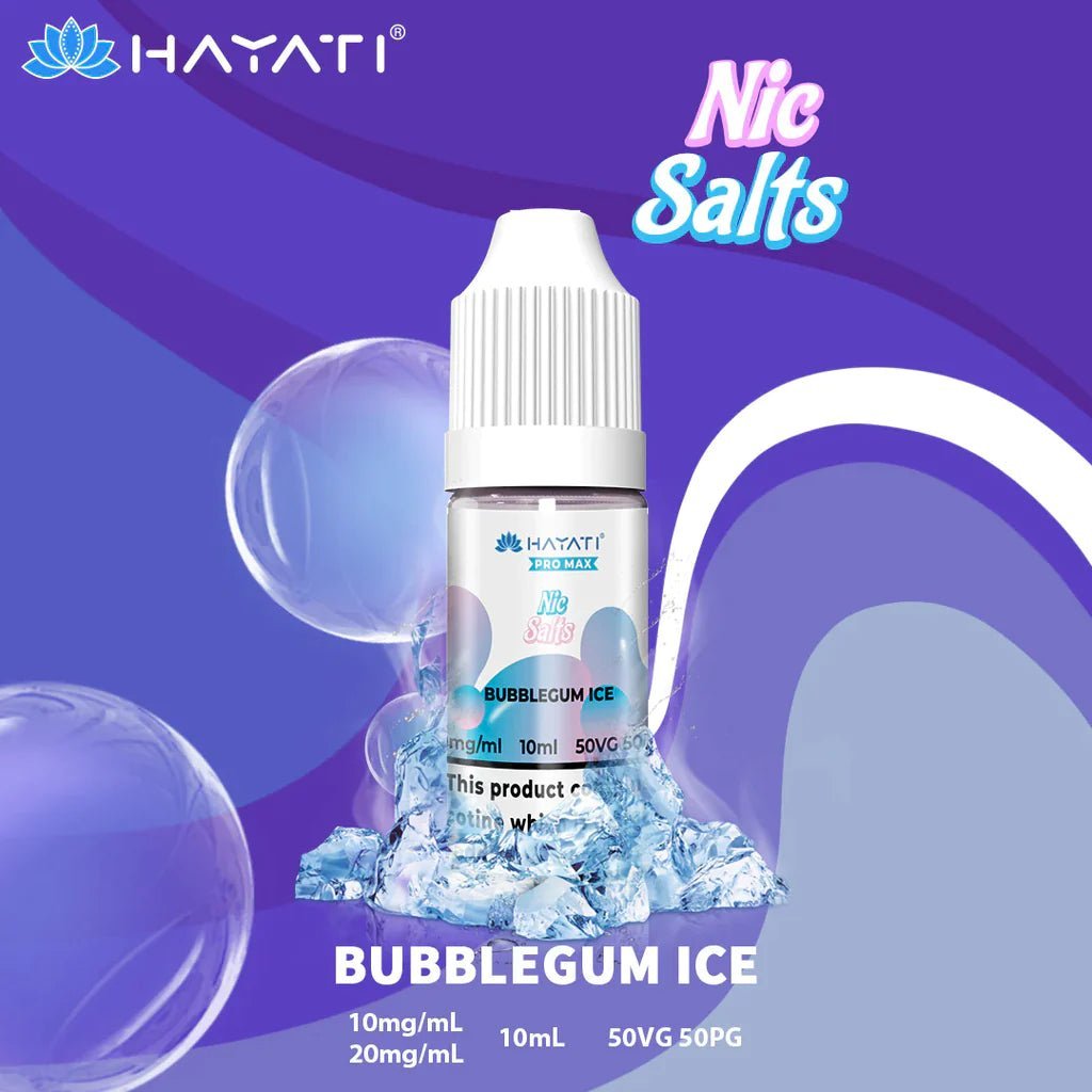 The Crystal Pro Max Hayati Vape Nic Salts 10ml - Wolfvapes.co.uk - Bubblegum Ice