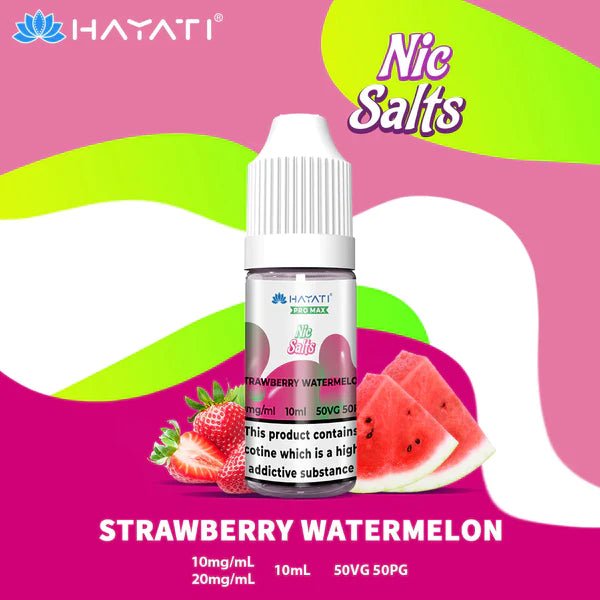 The Crystal Pro Max Vape Nic Salts 10ml - Box of 10 - Wolfvapes.co.uk-Strawberry Watermelon