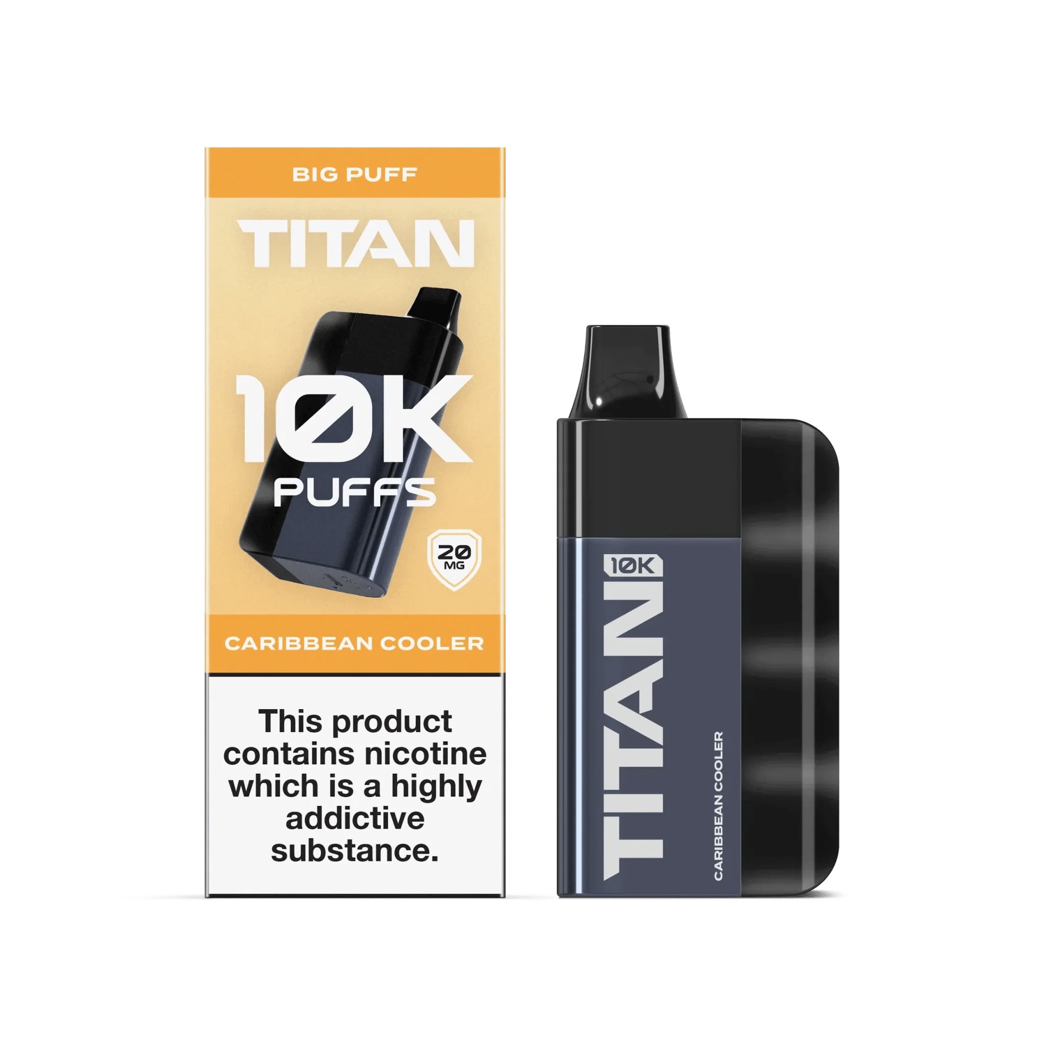 Titan 10K Puffs Disposable Vape Pod Kit Box of 5 - Wolfvapes.co.uk-Caribbean Cooler