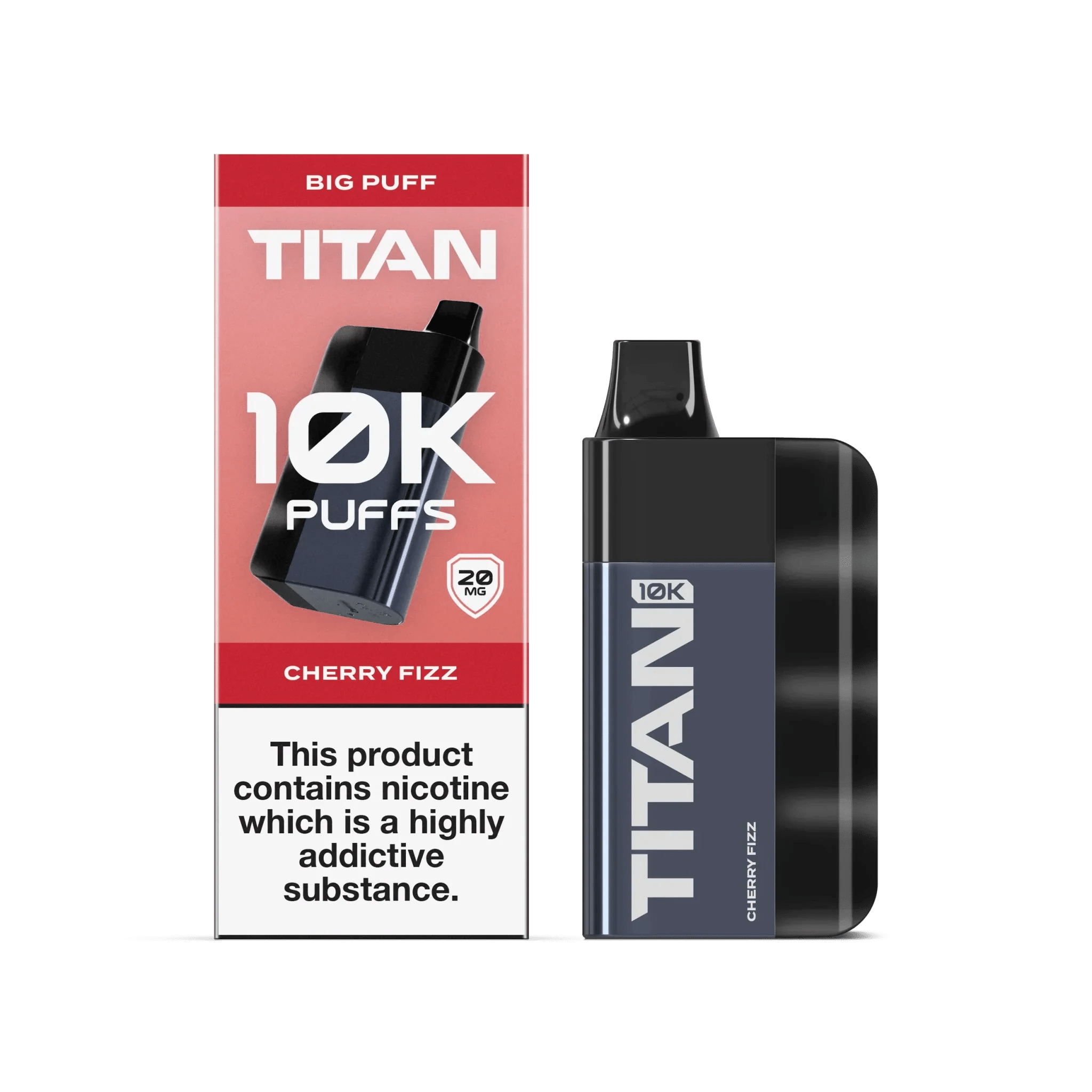 Titan 10K Puffs Disposable Vape Pod Kit Box of 5 - Wolfvapes.co.uk-Cherry Fizz