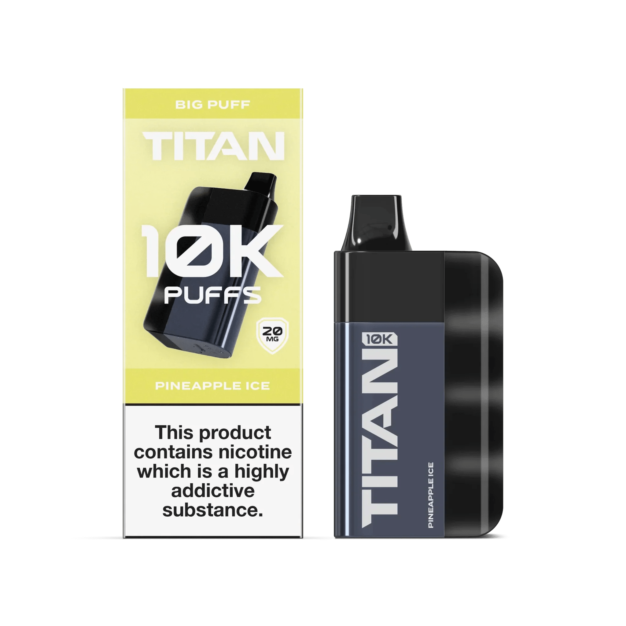 Titan 10K Puffs Disposable Vape Pod Kit Box of 5 - Wolfvapes.co.uk-Pineapple Ice