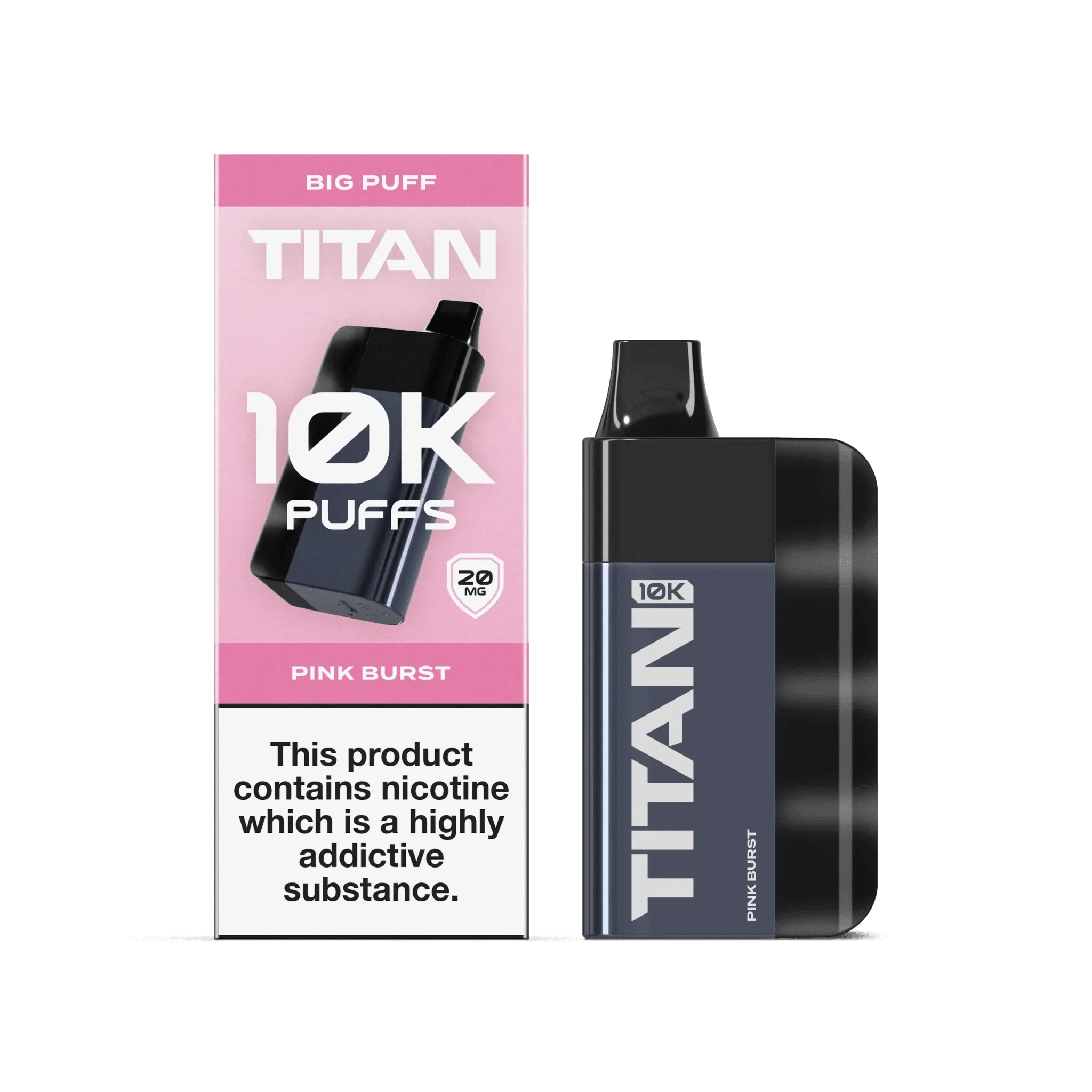 Titan 10K Puffs Disposable Vape Pod Kit Box of 5 - Wolfvapes.co.uk-Pink Burst