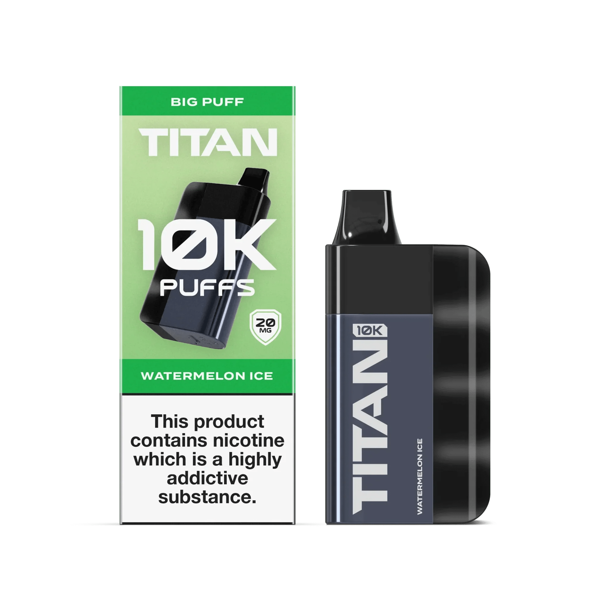 Titan 10K Puffs Disposable Vape Pod Kit Box of 5 - Wolfvapes.co.uk-Watermelon Ice