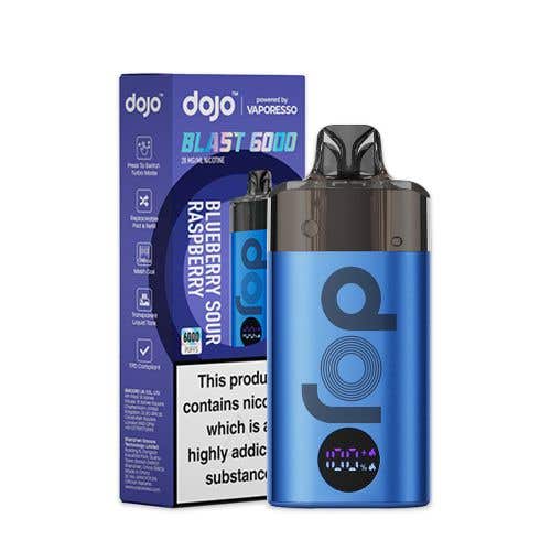 Vaporesso Dojo Blast 6000 Vape Kit Box of 10 - Wolfvapes.co.uk - Blueberry Sour Raspberry