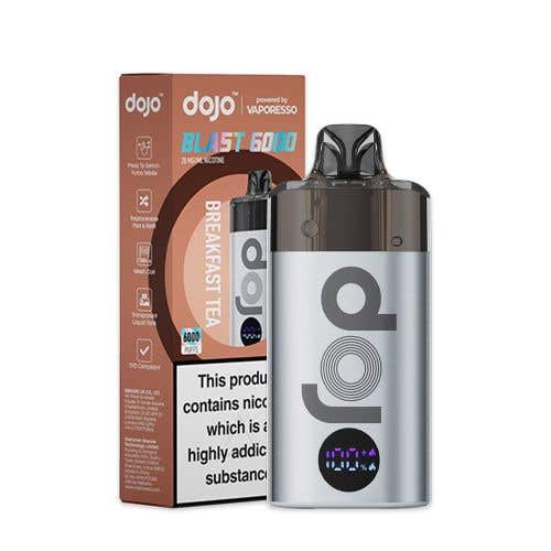 Vaporesso Dojo Blast 6000 Vape Kit Box of 10 - Wolfvapes.co.uk - Breakfast Tea