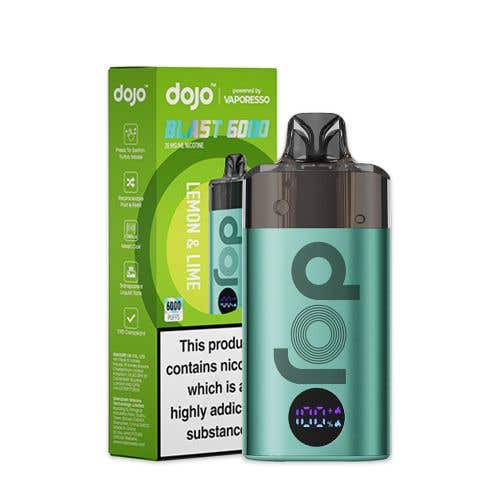 Vaporesso Dojo Blast 6000 Vape Kit Box of 10 - Wolfvapes.co.uk - Green - Lemon & Lime