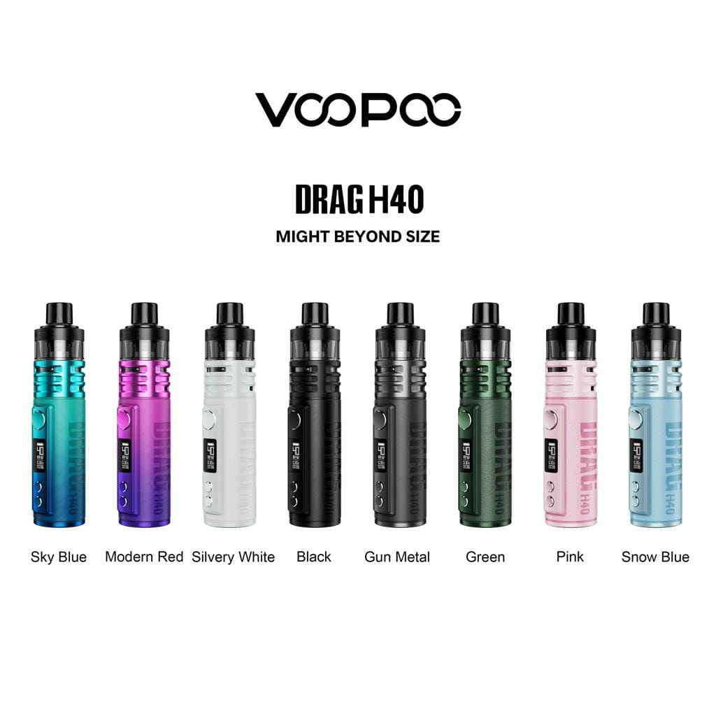 Voopoo Drag H40 Pod Kit Device - Wolfvapes.co.uk - Snow Blue