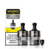 Voopoo PnP X MTL + DTL Replacement Pod Cartridges - Pack of 2 - Wolfvapes.co.uk - Grey