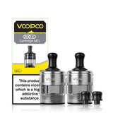 Voopoo PnP X MTL + DTL Replacement Pod Cartridges - Pack of 2 - Wolfvapes.co.uk - Silver