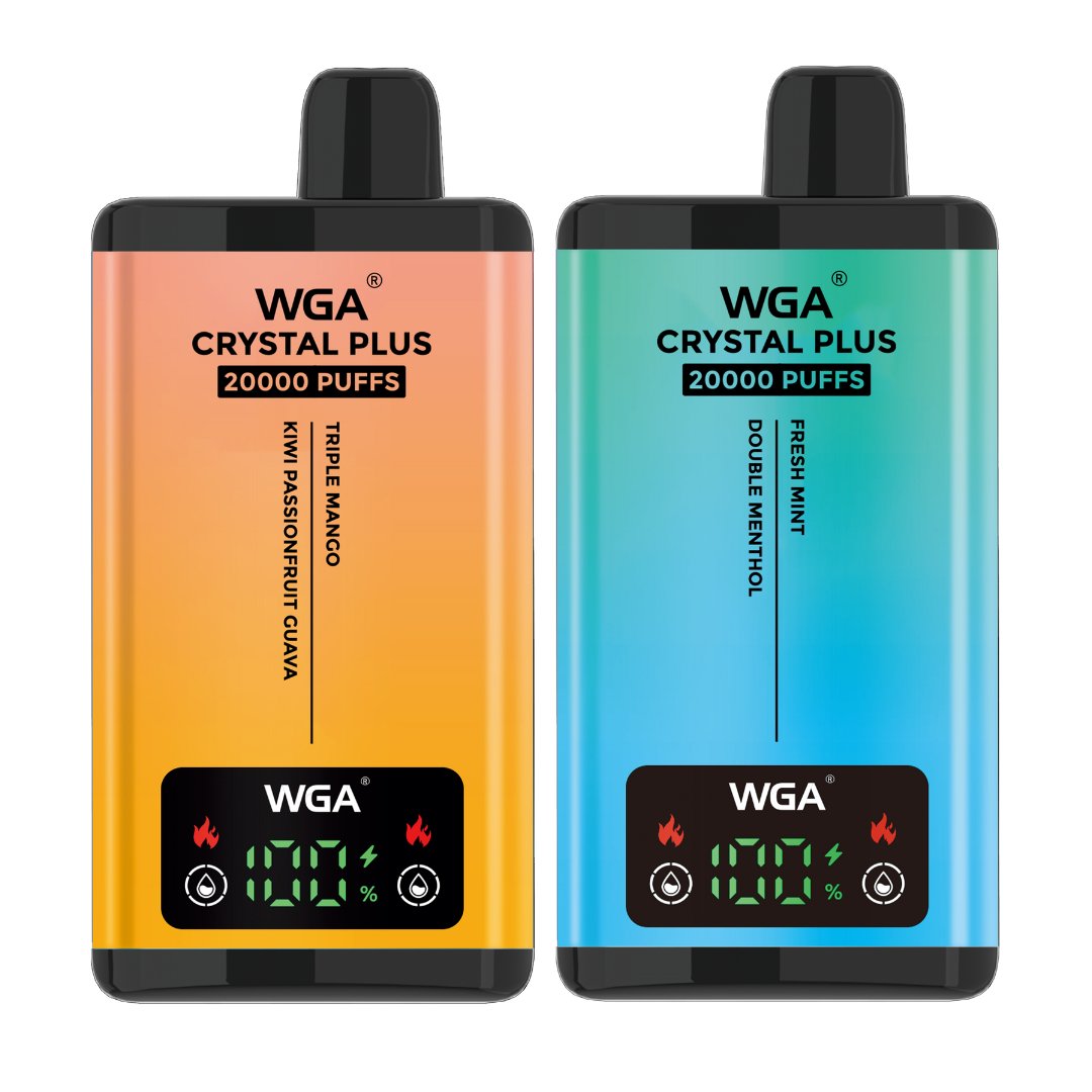 WGA Crystal Plus 20000 Disposable Vape - Box of 10 - Wolfvapes.co.uk - Blueberry Cotton Candy/Raspberry Cotton Candy