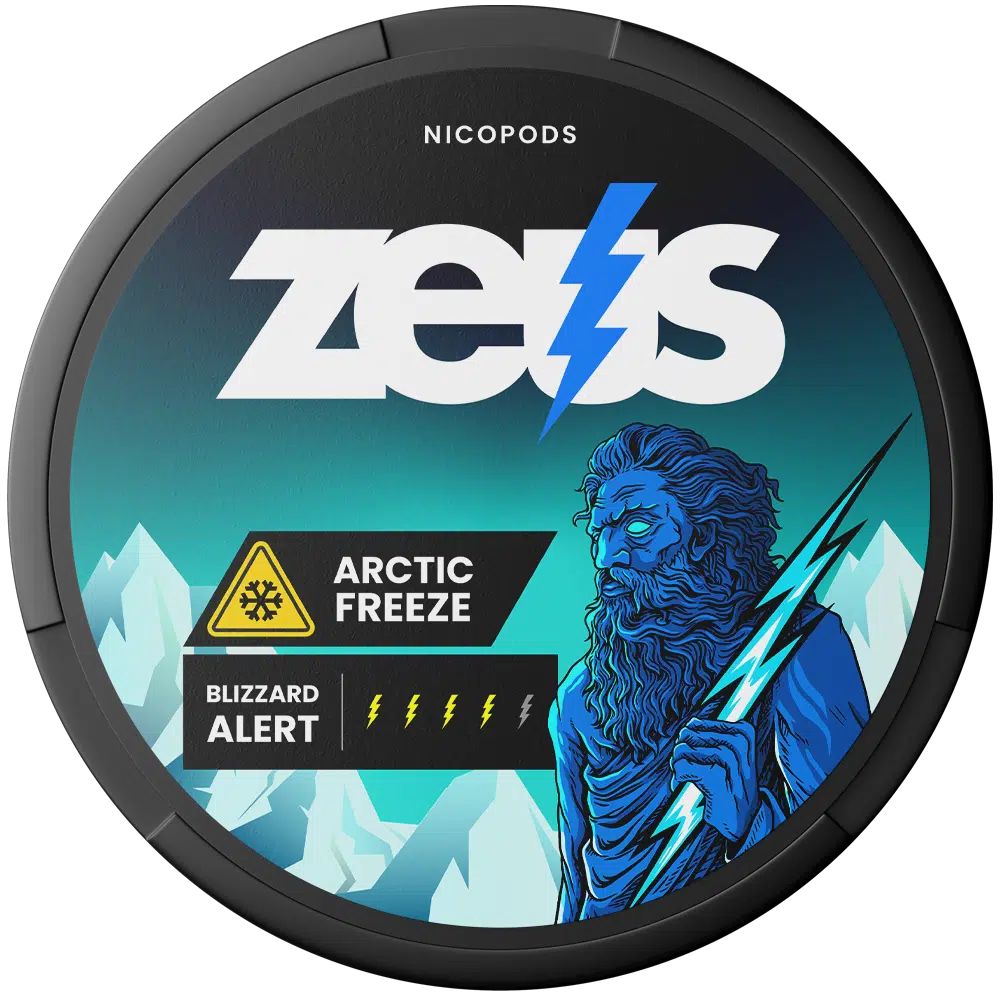 Zeus Nicotine Pouches - Pack of 10 - Wolfvapes.co.uk - Arctic Freeze